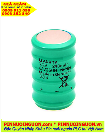 Pin sạc Varta 6/V240H (7.2v-240mAh), Pin sạc NiMh Varta 6/V240H (7.2v-240mAh), Pin sạc 7.2v-240mAh